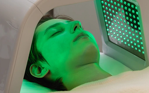 zold-feny-erzekeny-bor-geo-led-fenyterapia-budapest zöld fény, érzékeny bőr, Geo led fényterápia